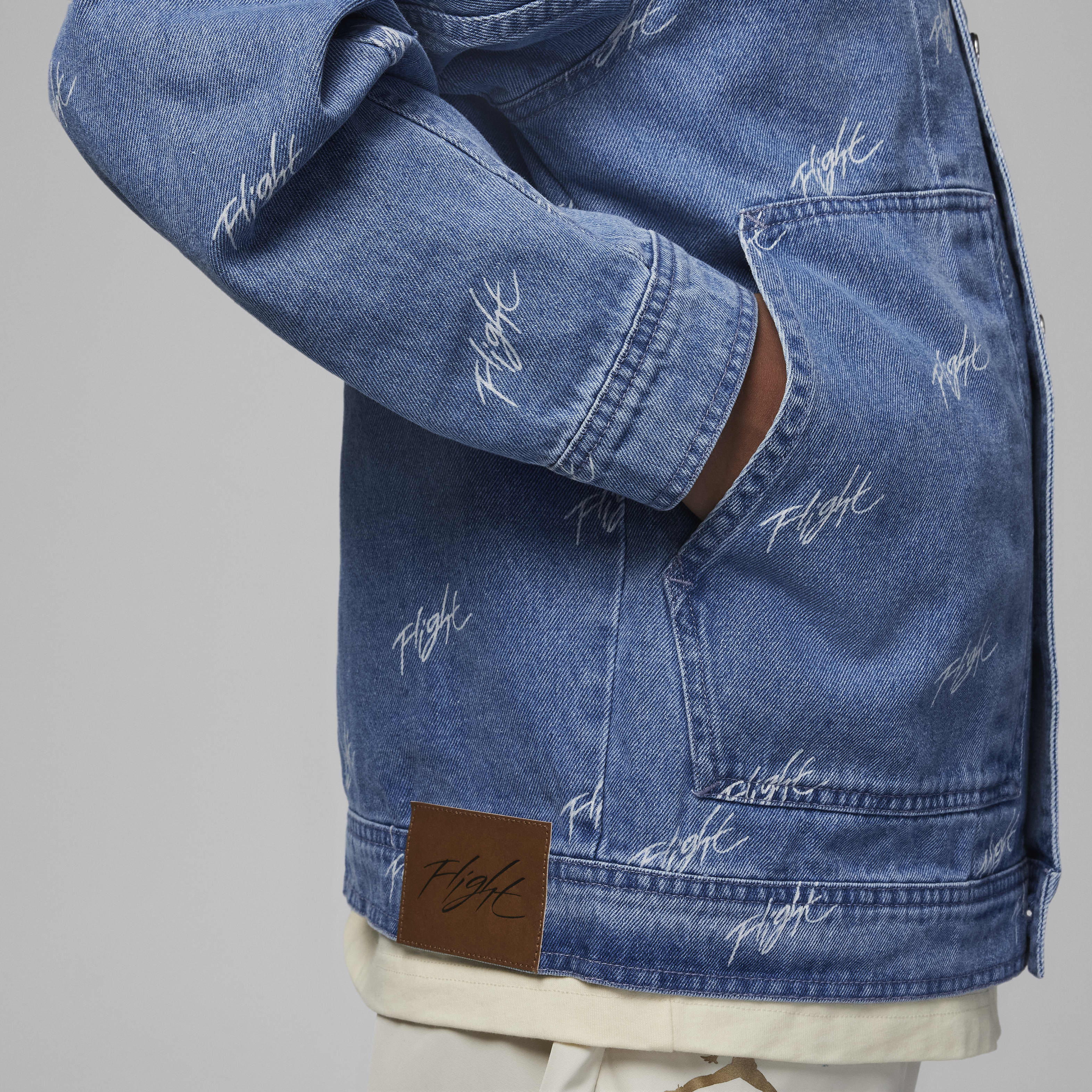 Nike Jordan Flight Heritage Big Kids' Denim Jacket | The